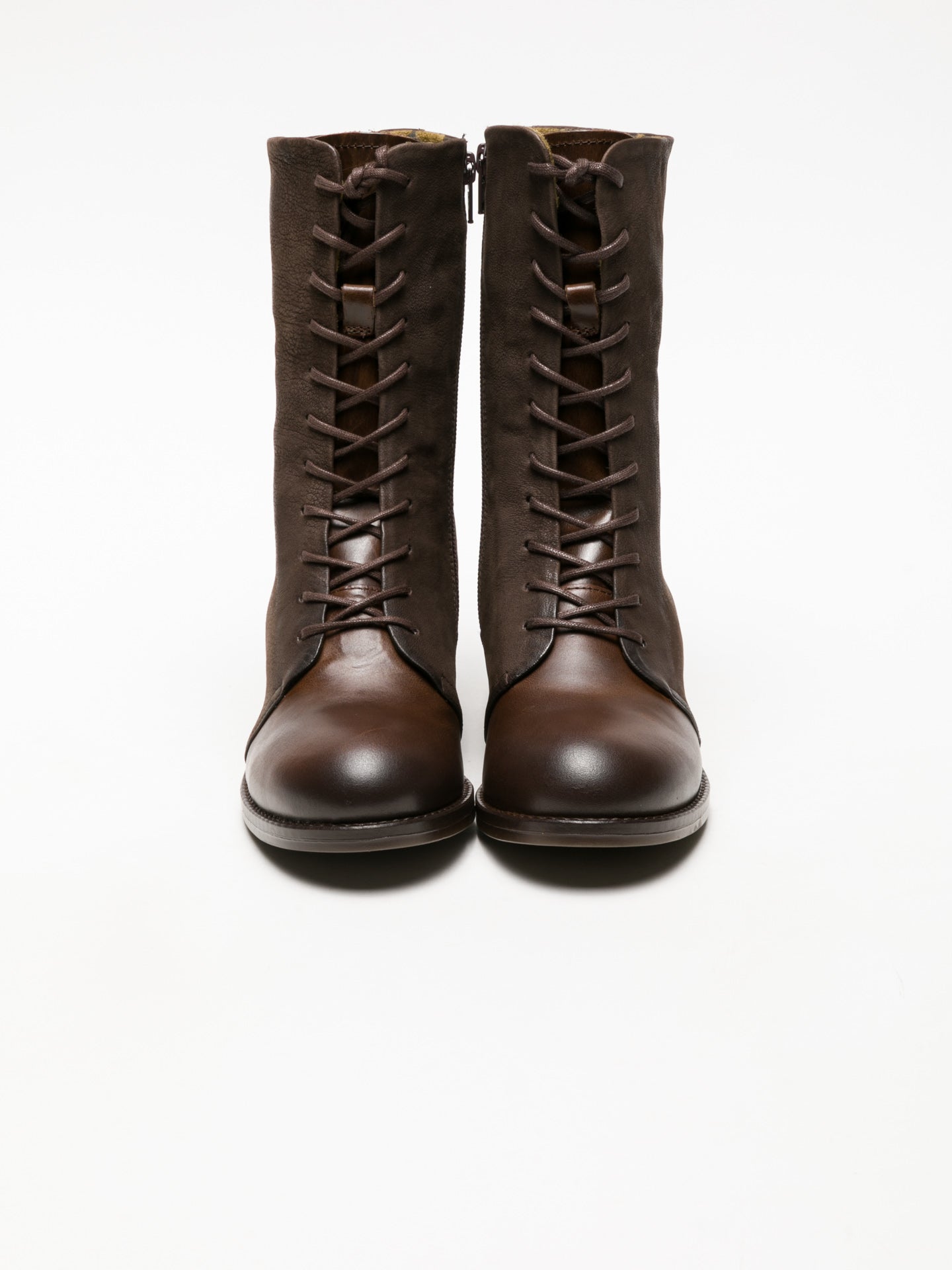 Fly London Brown Lace-up Ankle Boots